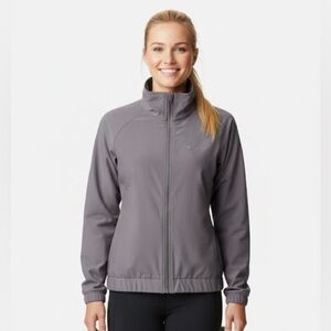 Columbia NWT Women’s Departure Point Lightweight Zip Up Grey Jacket Coat XL